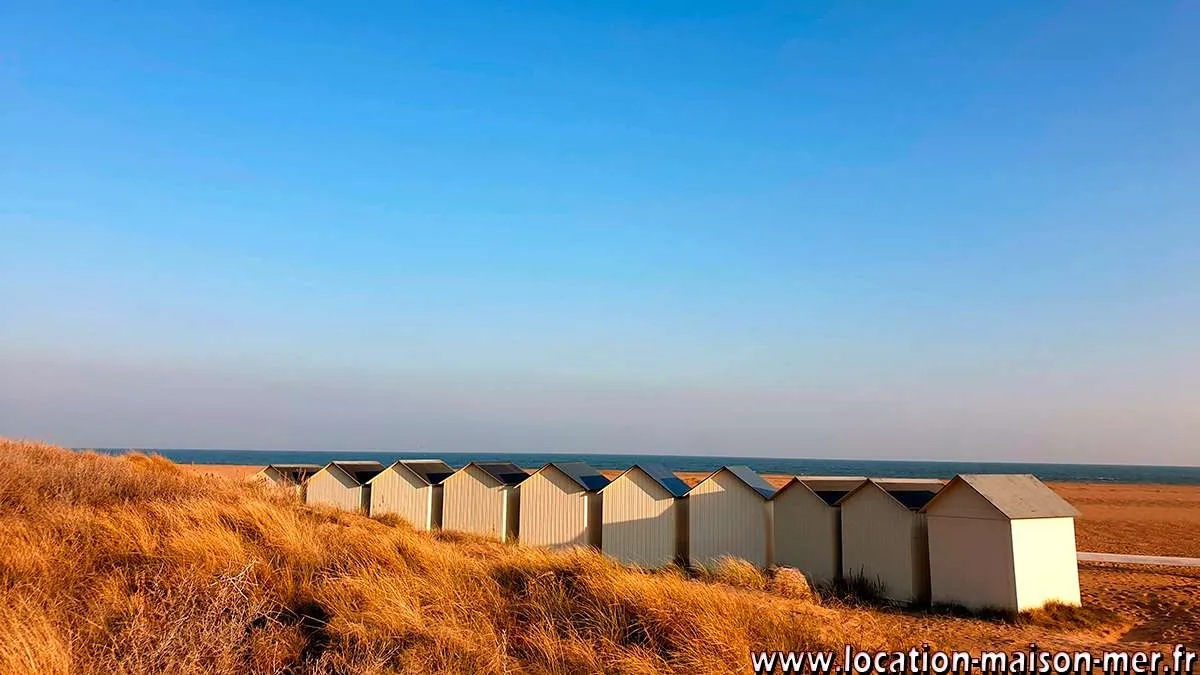 Les fameuses cabines de plage de la Côte de Nacre