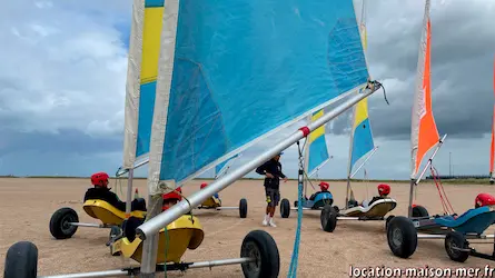 Land Sailing on the Beaches of the Côte de Nacre