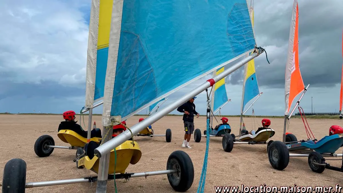 Le char à voile sur les plages de la Côte de Nacre