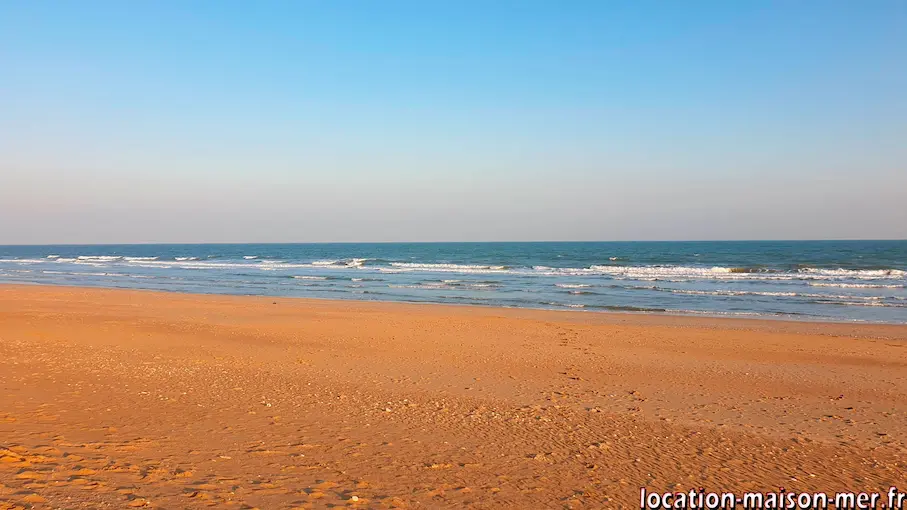 The beach near the Holidays house rental